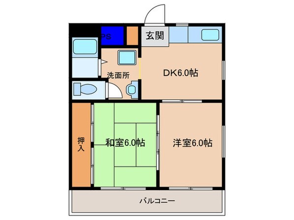 クレイバーハイツ本庄の物件間取画像